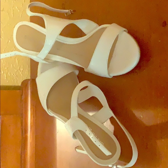 White strap heels - Picture 1 of 1